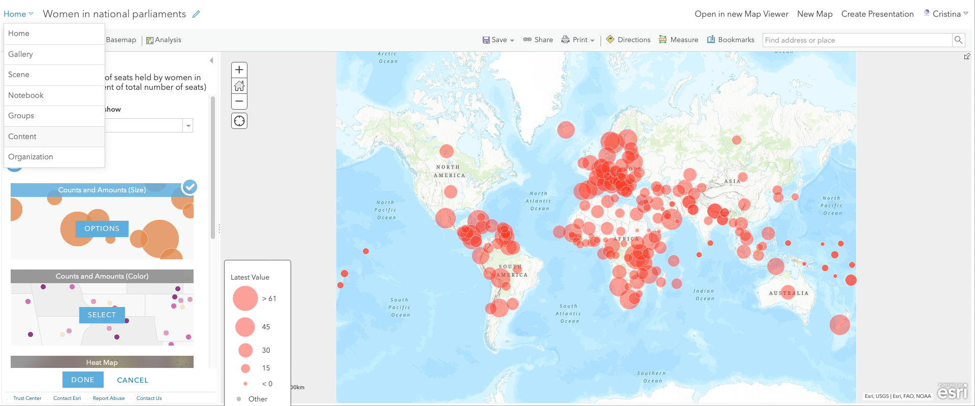 Tutorial – How to create a top 10 countdown in ArcGIS Online