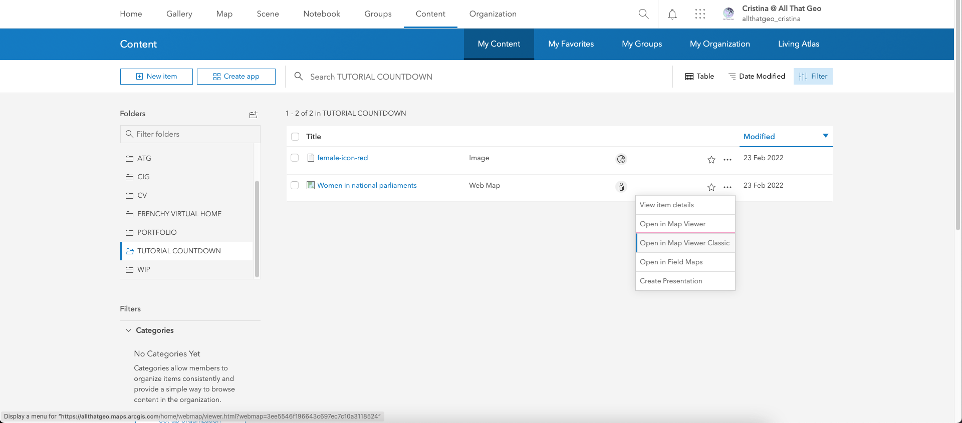 Tutorial – How to create a top 10 countdown in ArcGIS Online