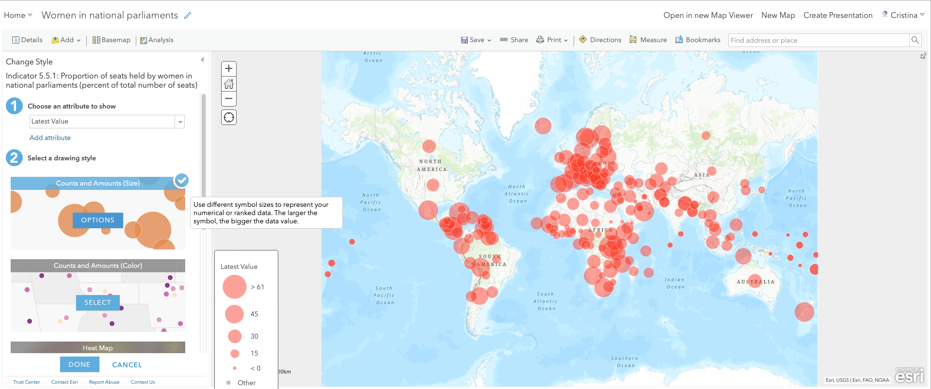 Tutorial – How to create a top 10 countdown in ArcGIS Online