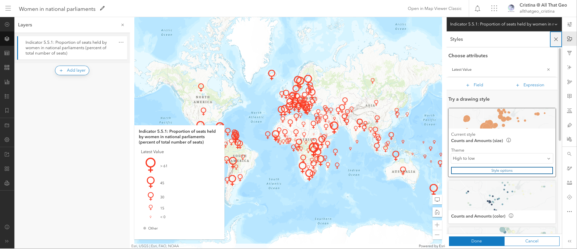 Tutorial – How to create a top 10 countdown in ArcGIS Online