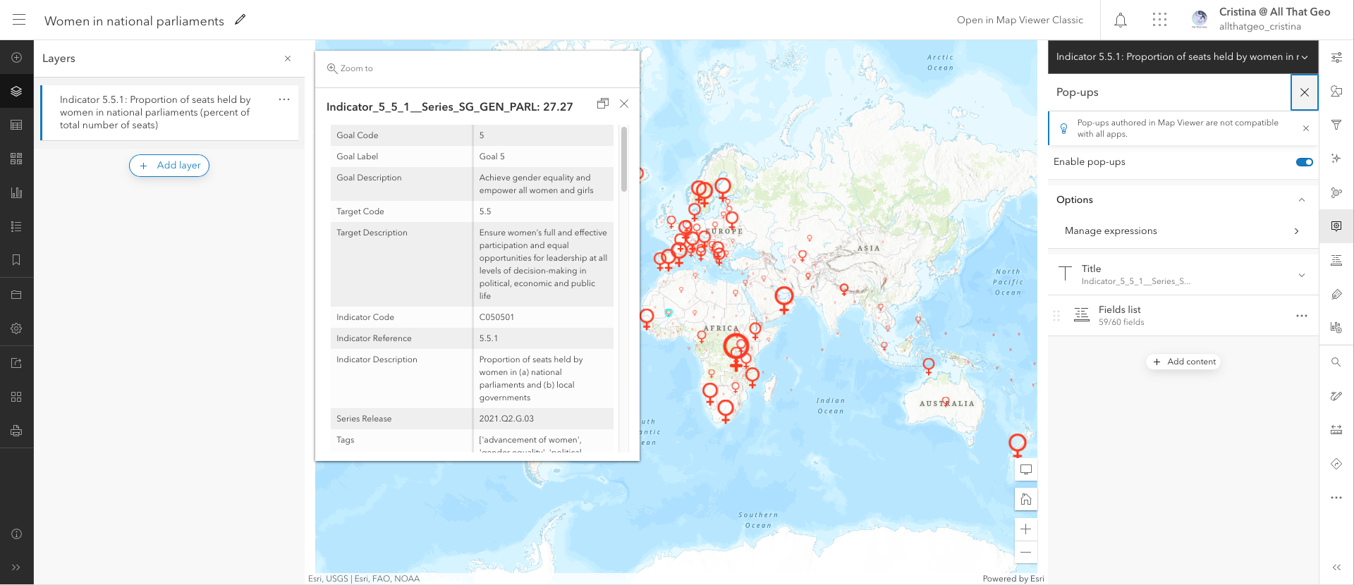 Tutorial – How to create a top 10 countdown in ArcGIS Online