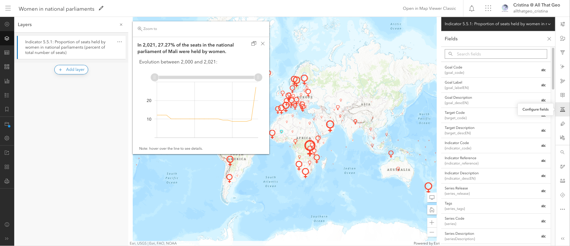 Tutorial – How to create a top 10 countdown in ArcGIS Online