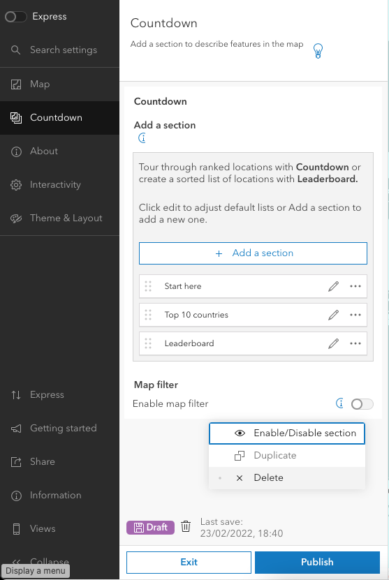 Tutorial – How to create a top 10 countdown in ArcGIS Online