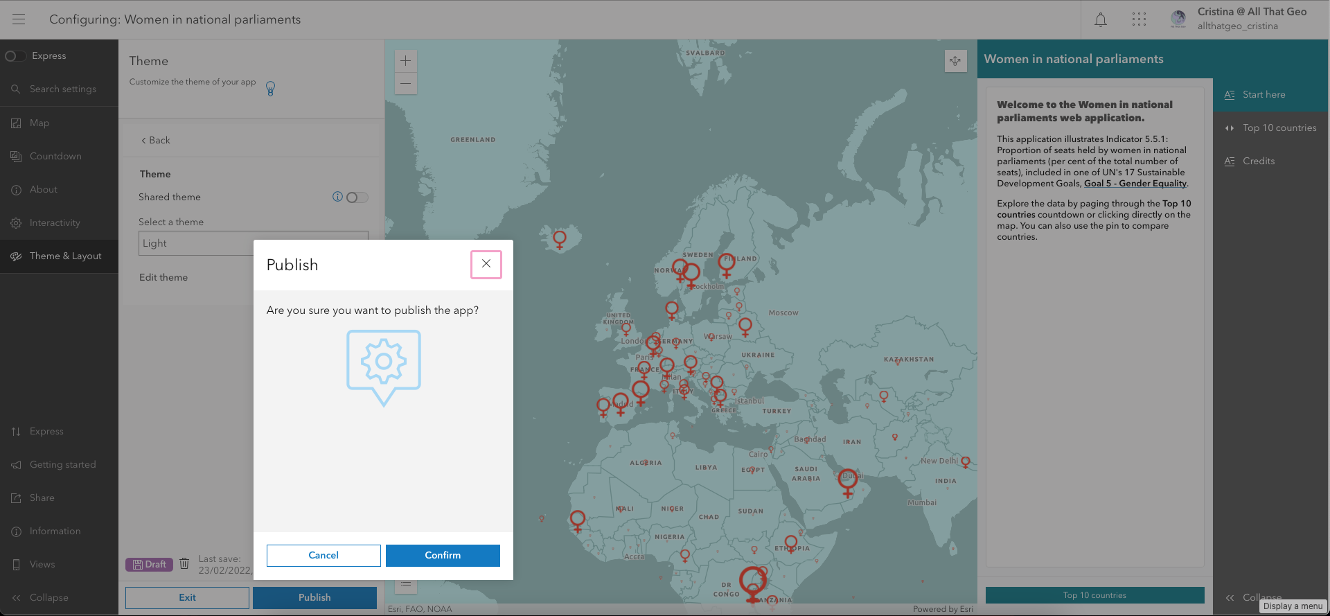 Tutorial – How to create a top 10 countdown in ArcGIS Online