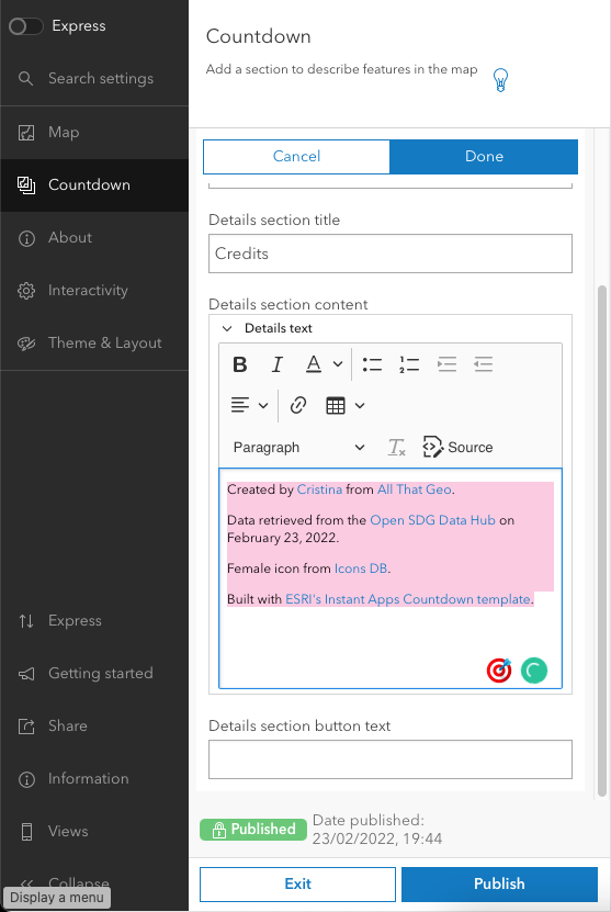 Tutorial – How to create a top 10 countdown in ArcGIS Online