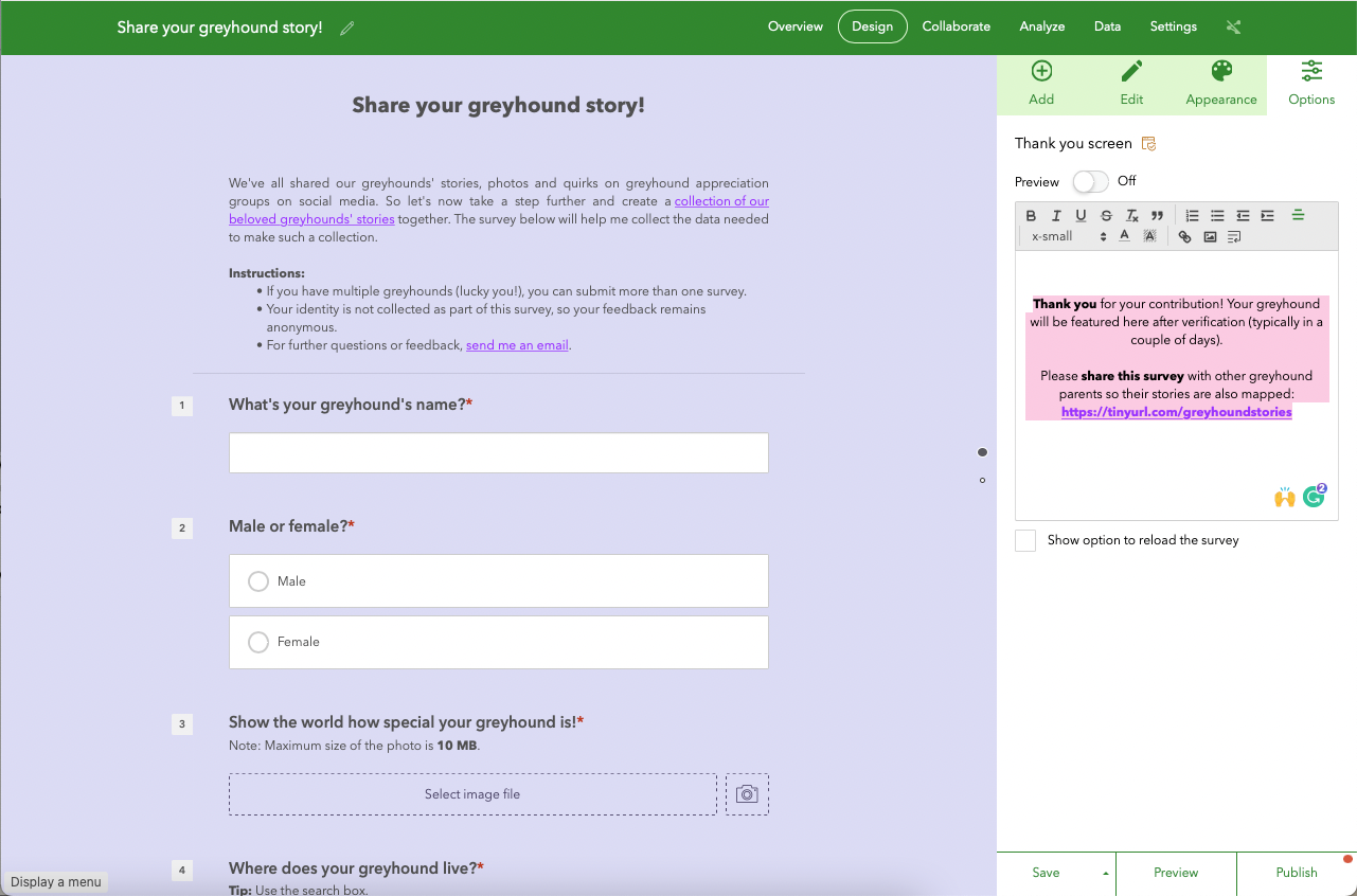 Tutorial – How to create a 3-in-1 app to crowdsource data, perform analytics and share stories