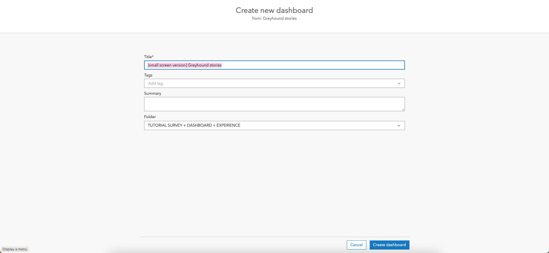 Tutorial – How to create a 3-in-1 app to crowdsource data, perform analytics and share stories