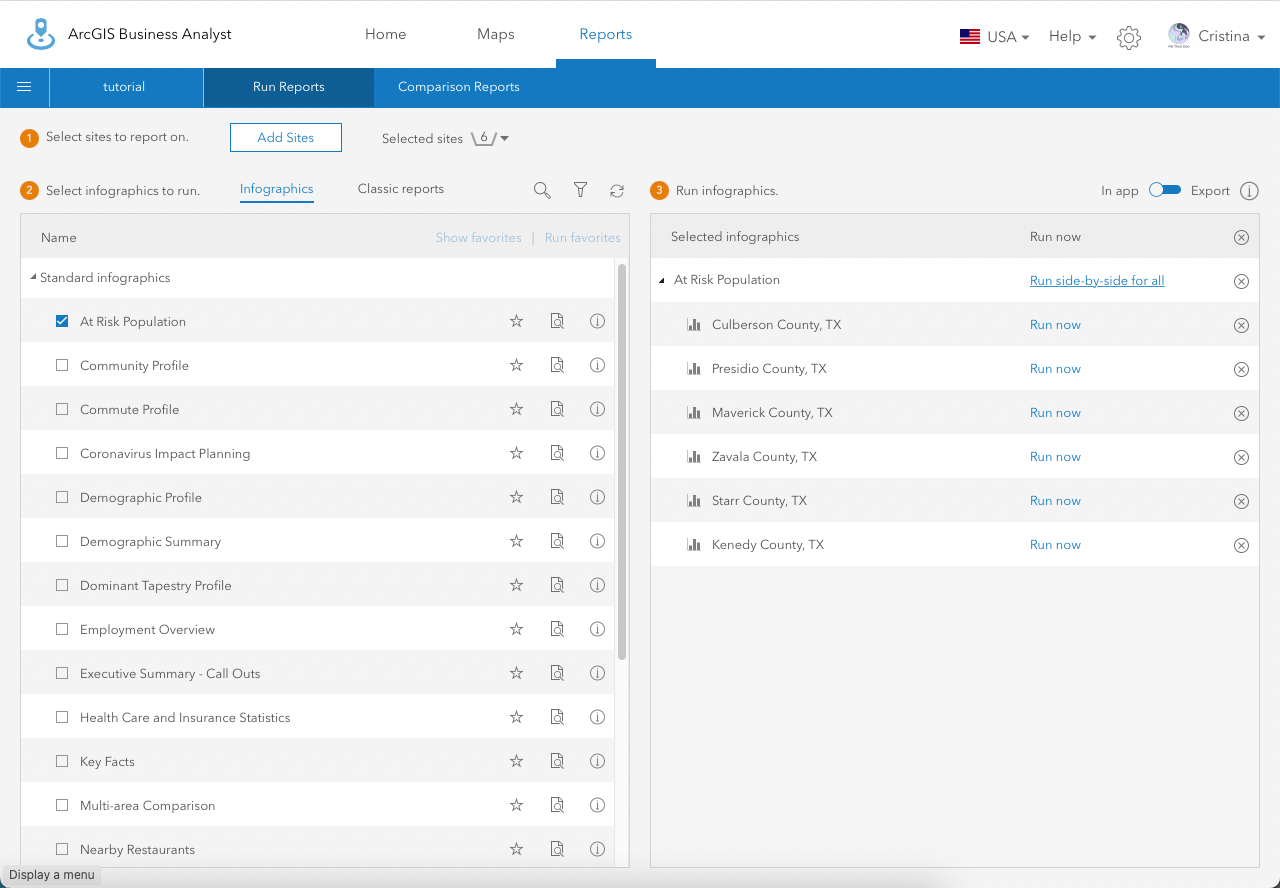 Tutorial – How to find areas that match a set of demographic variables and produce infographics